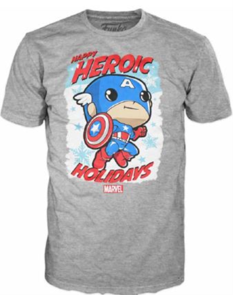 FUNKO ACTION FIGURES FUNKO T-SHIRT CAPTAIN HOLIDAY SLEDDIN FUNKO ACTION FIGURES FUNKO T-SHIRT CAPTAIN HOLIDAY SLEDDIN